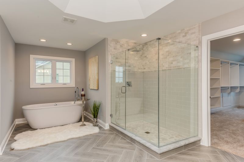 Open Concept Shower with Dual Entry